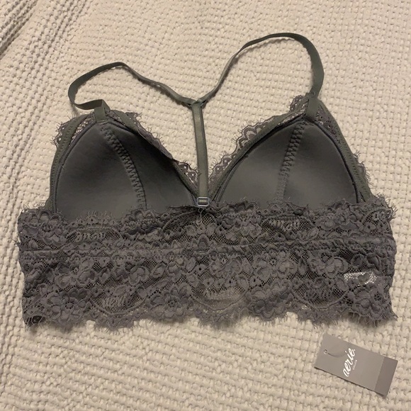 NWT Aerie grey lace bralette - Picture 2 of 2